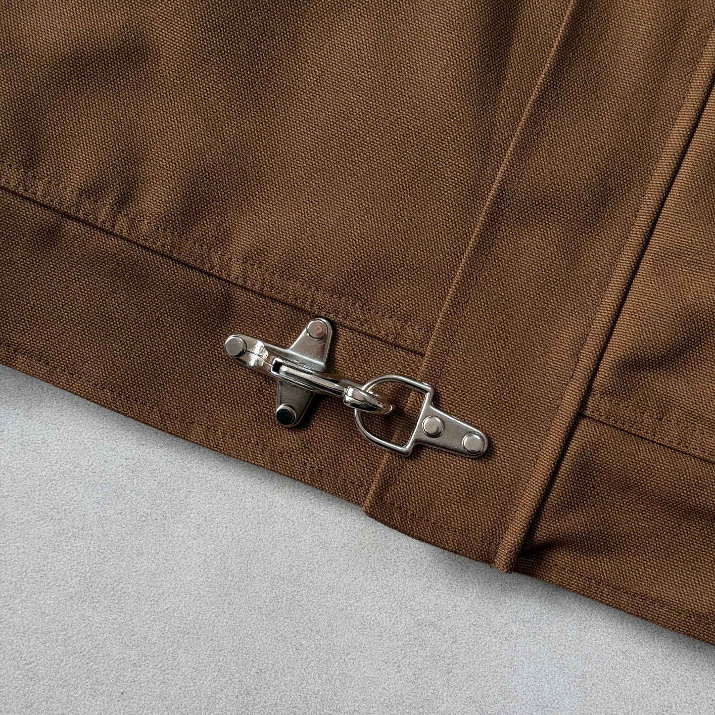 FIREMAN JACKET CANVAS - BROWN