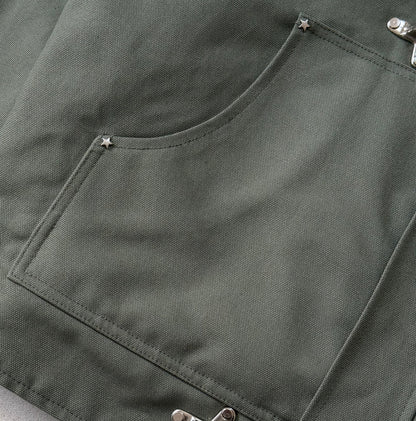 FIREMAN JACKET CANVAS - GREEN OLIVE