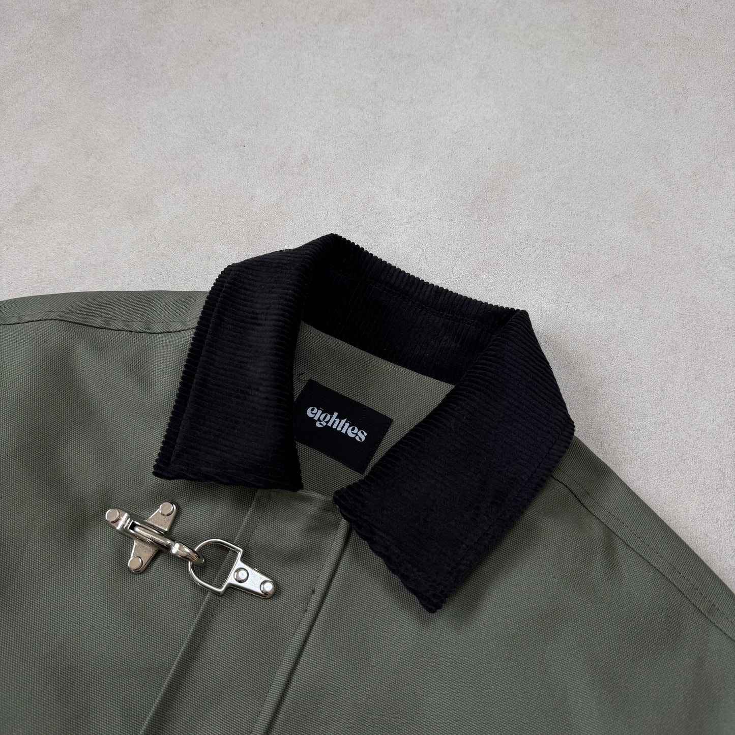 FIREMAN JACKET CANVAS - GREEN OLIVE