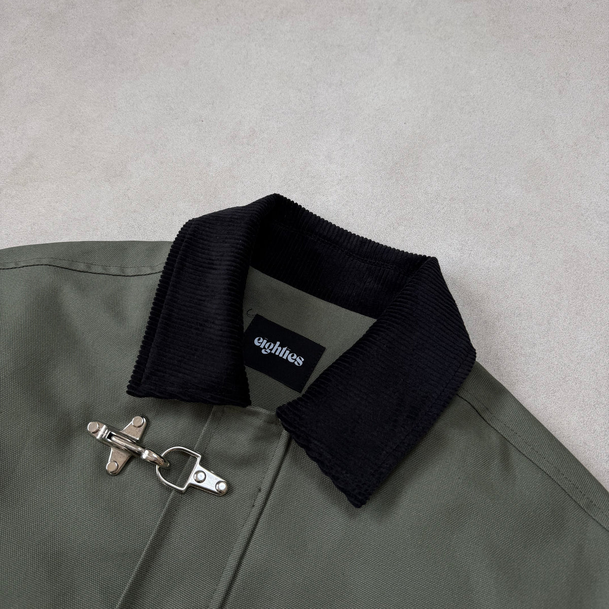 FIREMAN JACKET CANVAS - GREEN OLIVE