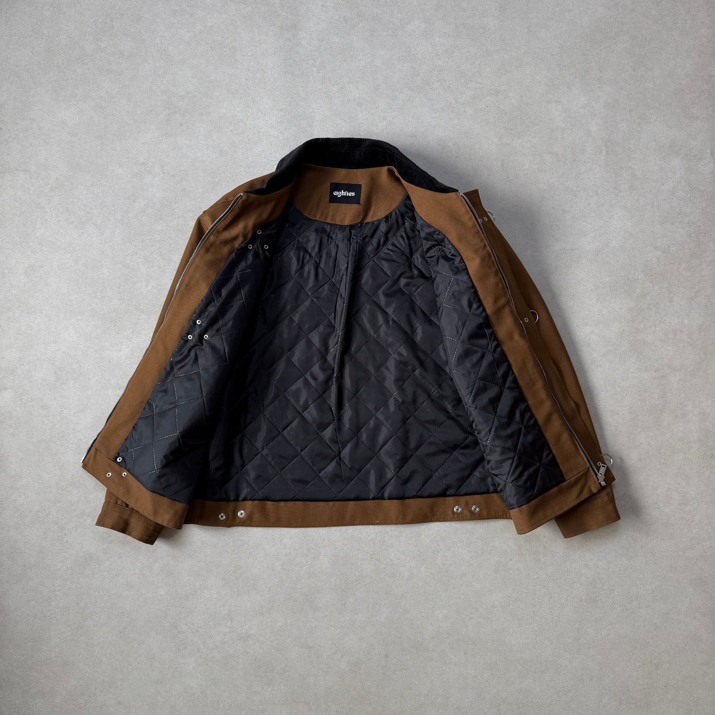FIREMAN JACKET CANVAS - BROWN