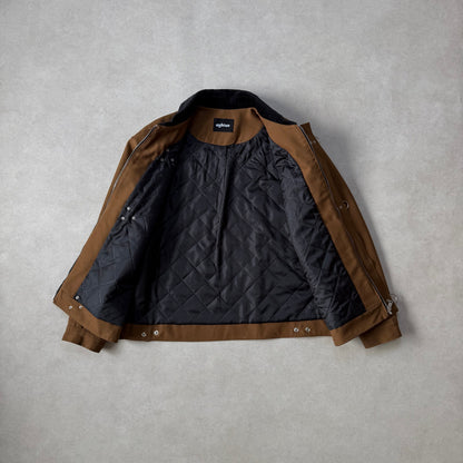 FIREMAN JACKET CANVAS - BROWN