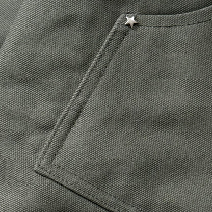 FIREMAN JACKET CANVAS - GREEN OLIVE