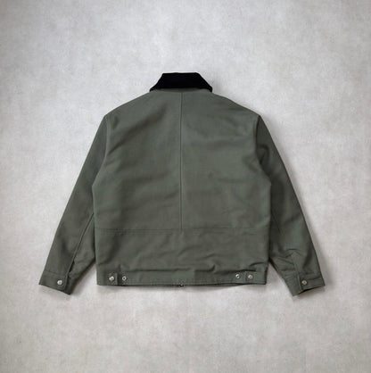 FIREMAN JACKET CANVAS - GREEN OLIVE
