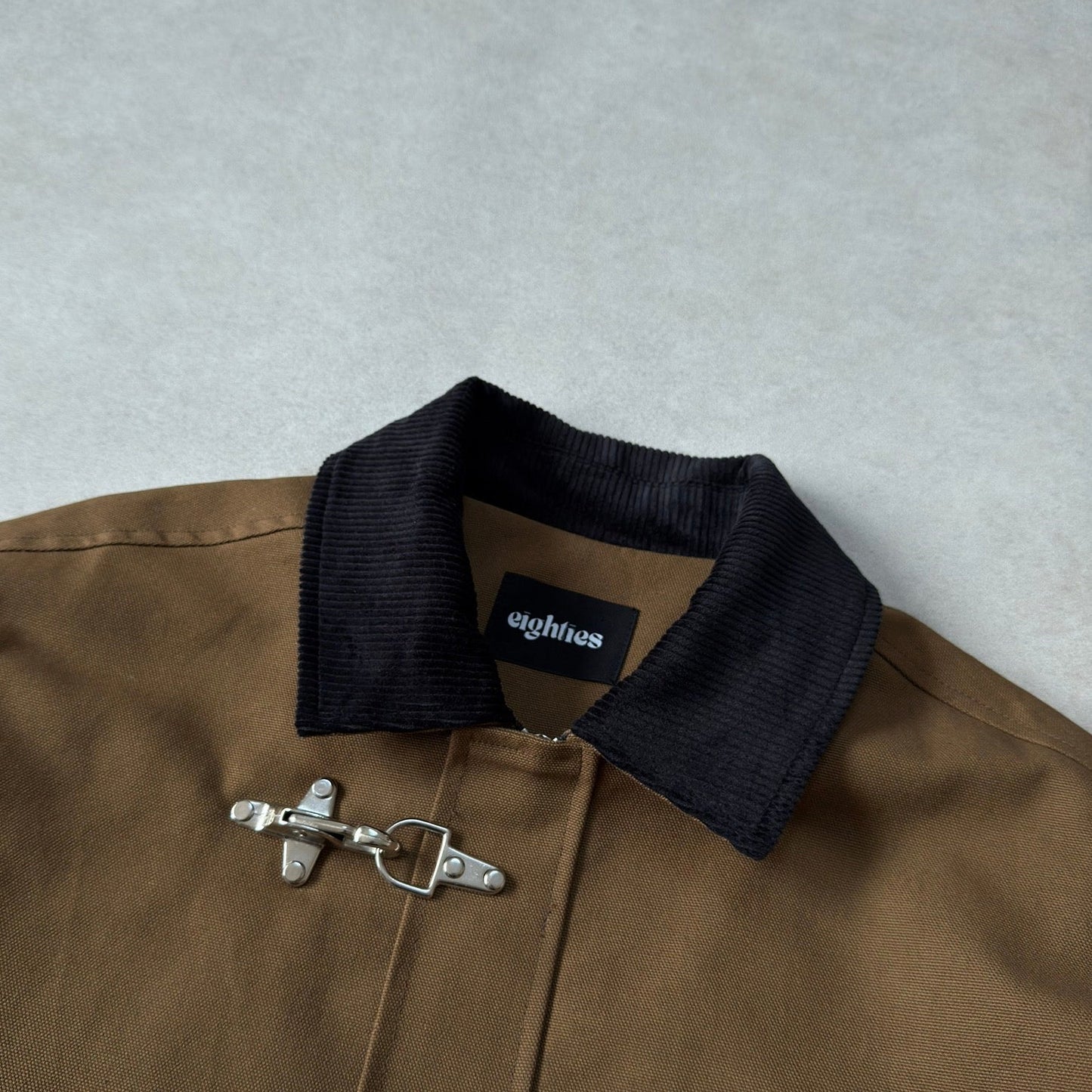 FIREMAN JACKET CANVAS - BROWN