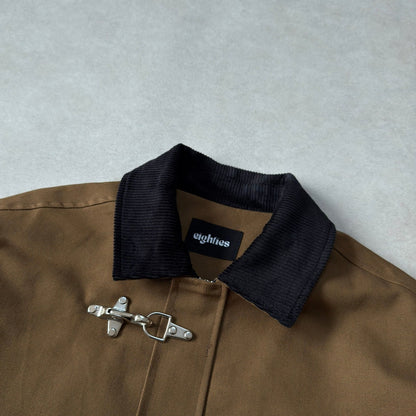 FIREMAN JACKET CANVAS - BROWN